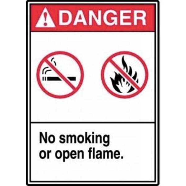 Accuform ANSI DANGER Safety Sign NO SMOKING MRMK006XP MRMK006XP - main